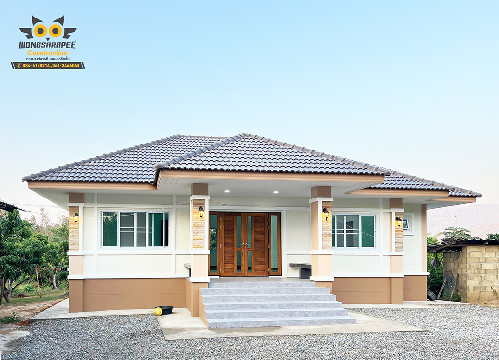 บ้านชั้นเดียวสไตล์ร่วมสมัย