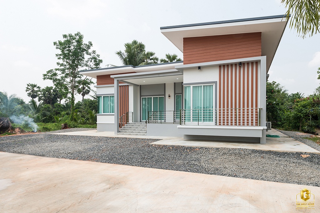 บ้านชั้นเดียวสไตล์โมเดิร์น