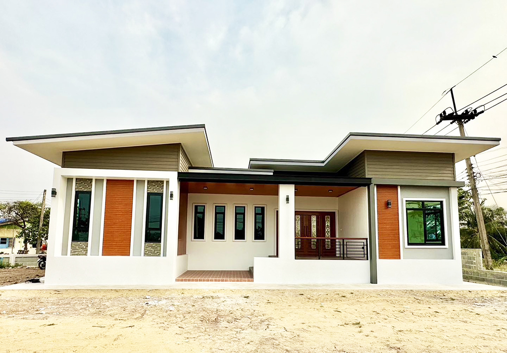 บ้านชั้นเดียวสไตล์โมเดิร์น