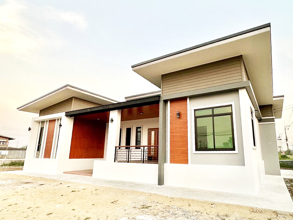 บ้านชั้นเดียวสไตล์โมเดิร์น