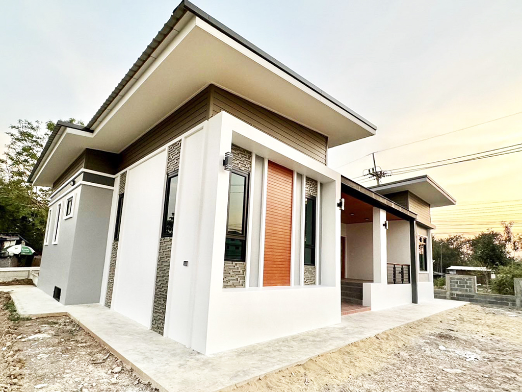 บ้านชั้นเดียวสไตล์โมเดิร์น