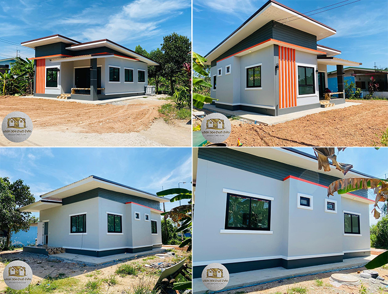 บ้านชั้นเดียวสไตล์โมเดิร์น