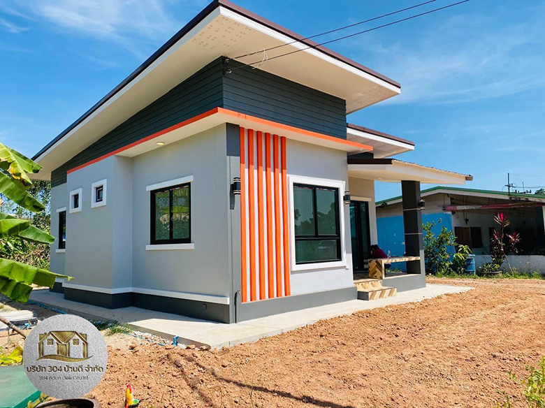 บ้านชั้นเดียวสไตล์โมเดิร์น