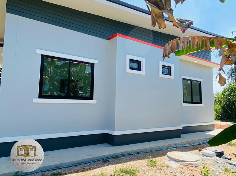 บ้านชั้นเดียวสไตล์โมเดิร์น