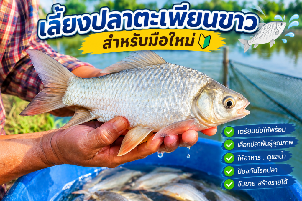 เลี้ยงปลาตะเพียนขาว